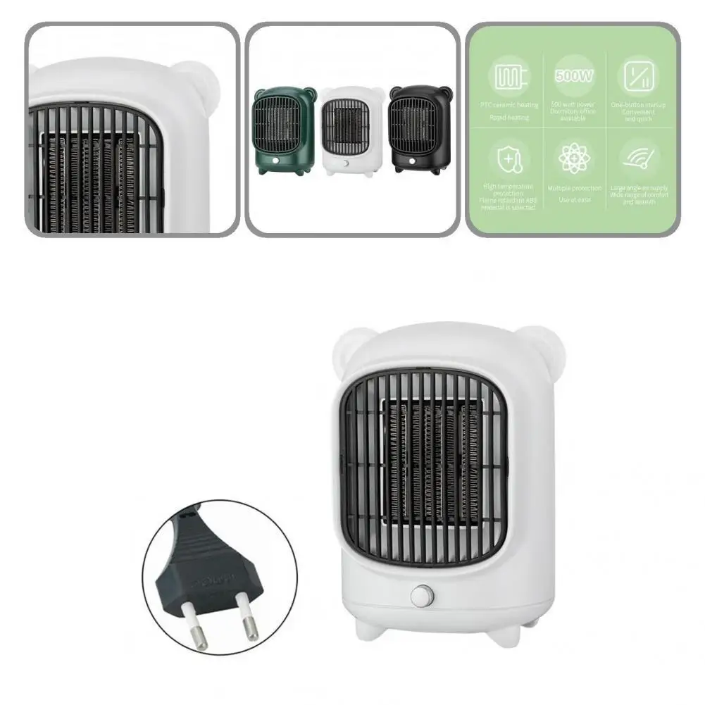 

Eco-friendly Useful Electric Space Air Warmer 500W Space Heater Convenient for Indoor