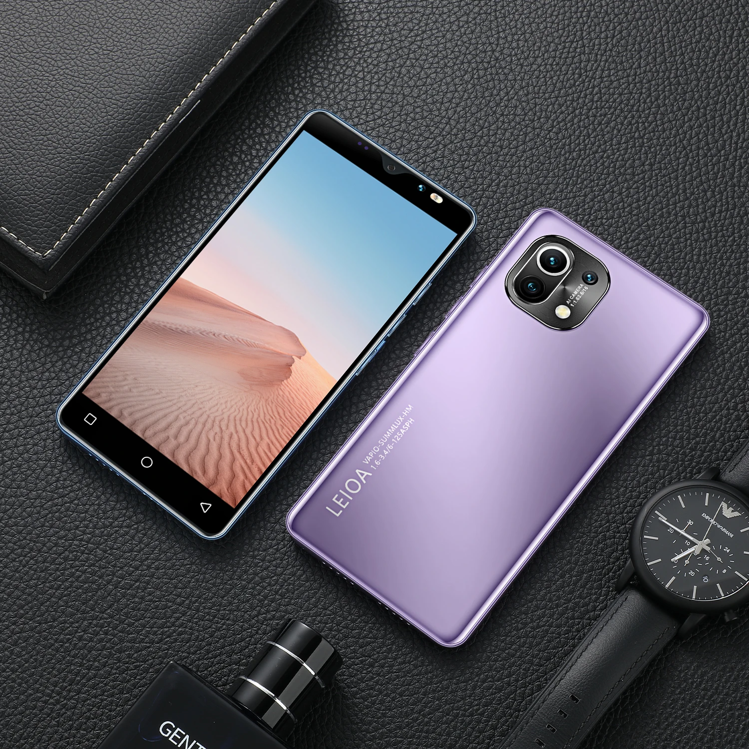 

M11 Cheap Phone Global Version 5.0 Inch 4GB+64GB 8+16MP 3800mAh 10 Core Dual SIM Fingerprint Unlock Smart Phone MTK6889 Purple