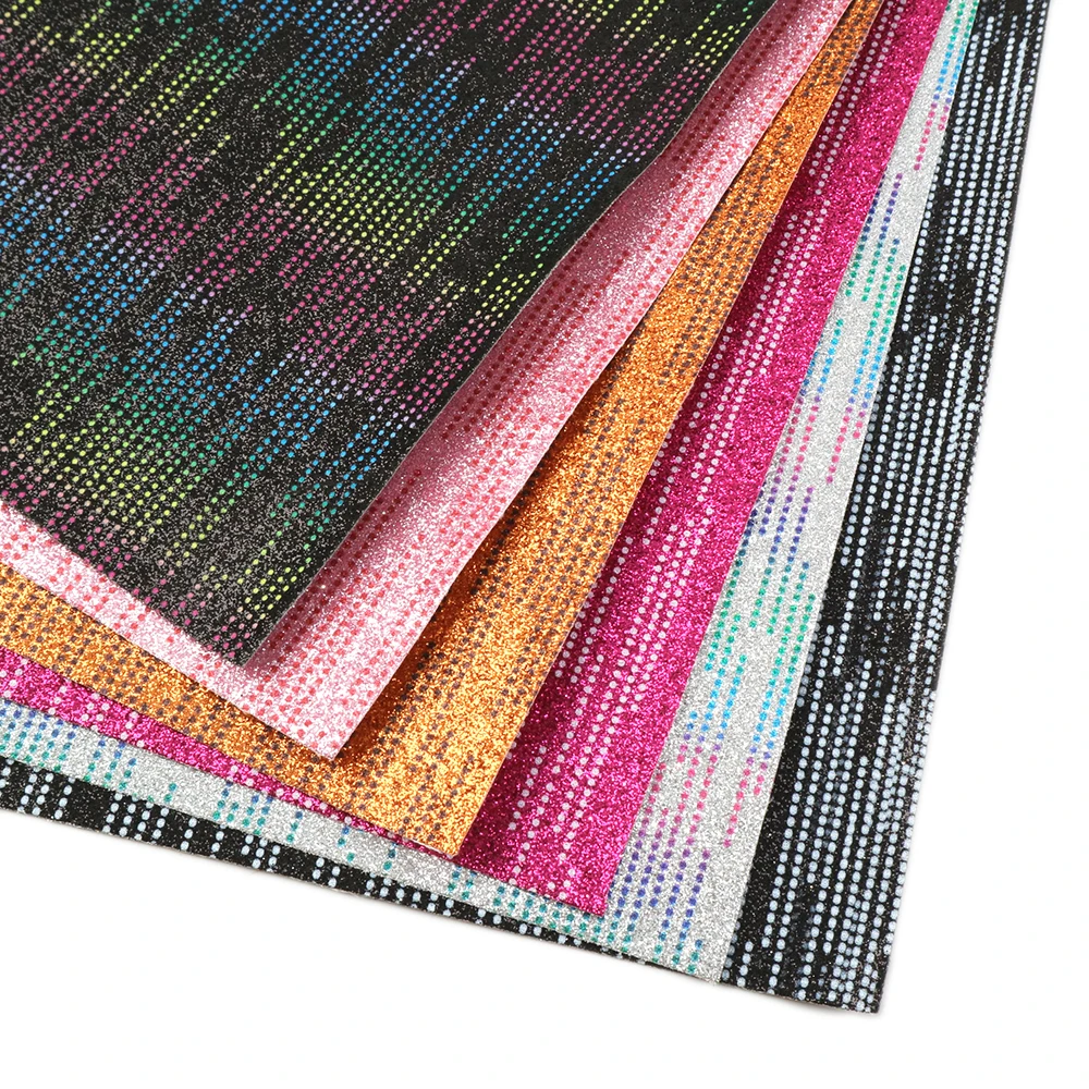 20*33 см платье в горошек и полоску тонкого блестящая искусственная кожа лист для