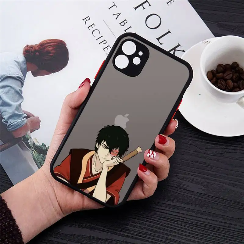 

Avatar the Last Airbender luxury Phone Cases shell matte transparent For iphone 7 8 11 12 plus mini x xs xr pro max cover