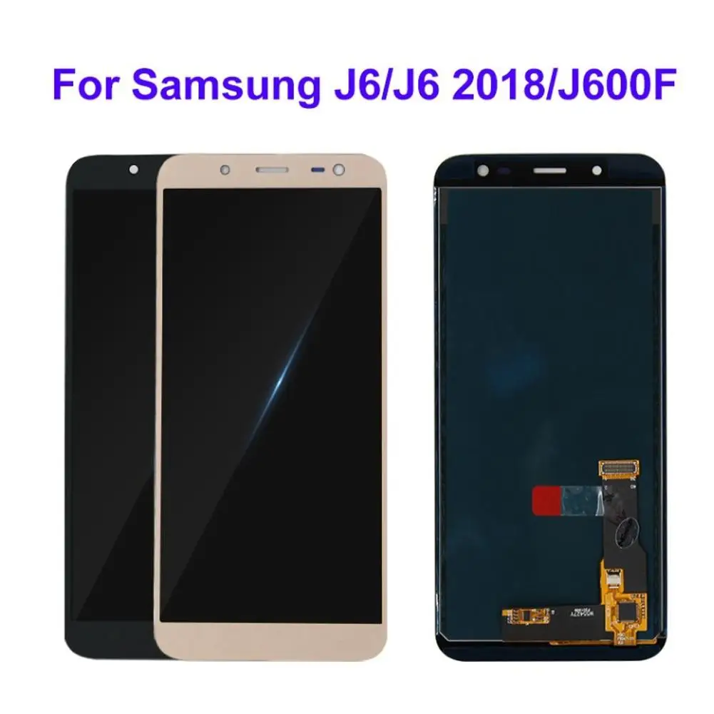 Сменный дигитайзер сенсорного экрана AMOLED для Samsung Galaxy J6 2018 J600 J600F ЖК дисплей