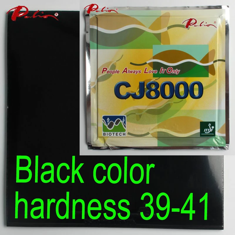 Palio официальный долгосрочный CJ8000 39-41 Настольный теннис резиновая BIOTECH technilogy быстро атакующая петля маленькая липкая ракетка для настольного тенниса - Цвет: black
