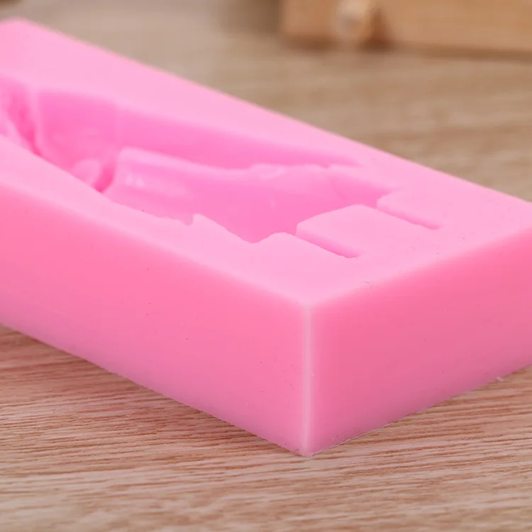 Силиконовая форма для девушек с длинными волосами формы торта из смолы глины