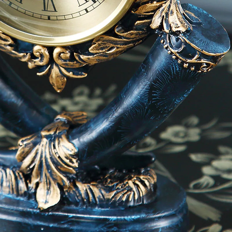 Европейские настольные часы в стиле ретро для гостиной домашний декор