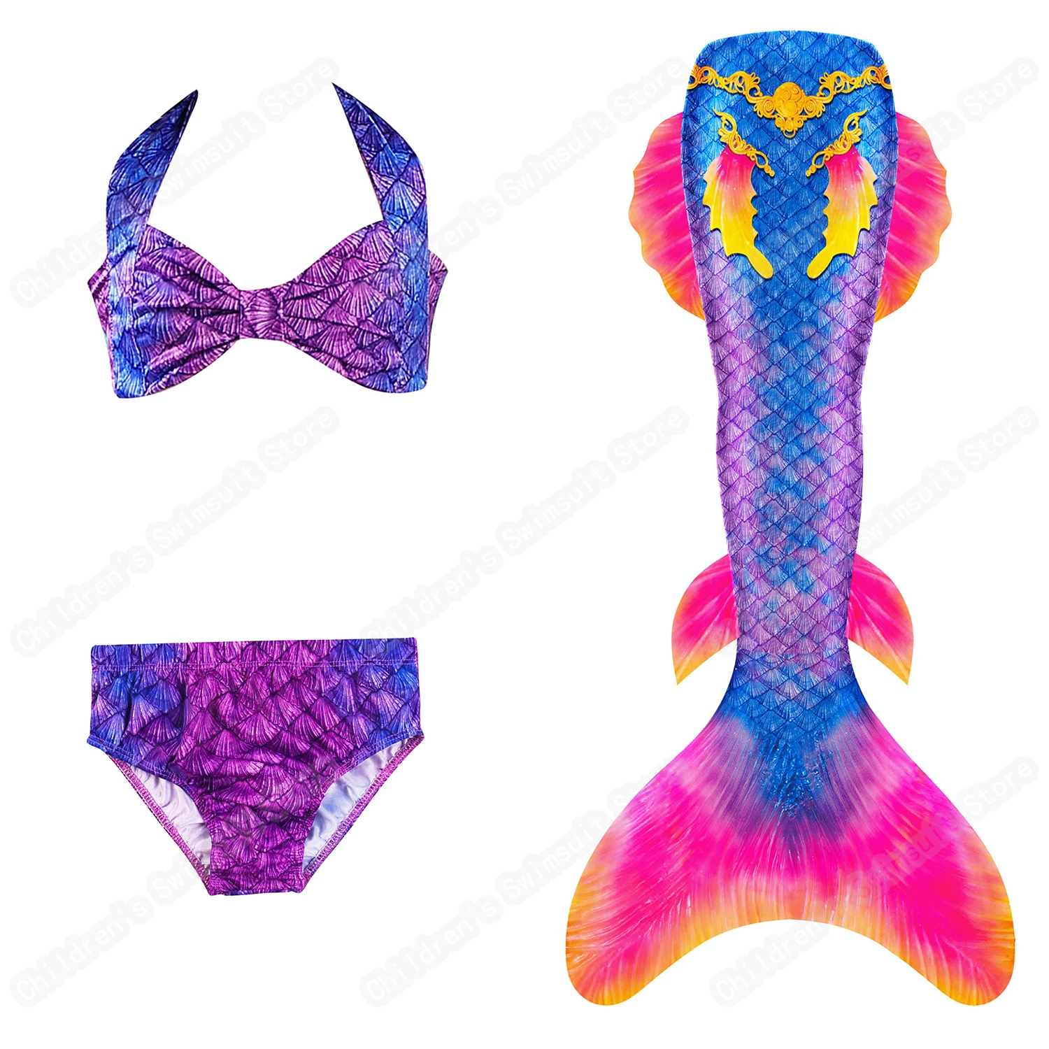 

Cosfans Summer New Girls Bikini Swimsuit With Mermaid Tail Cosplay Costumes For Comic Exhibition Can Add Monolithic Fins