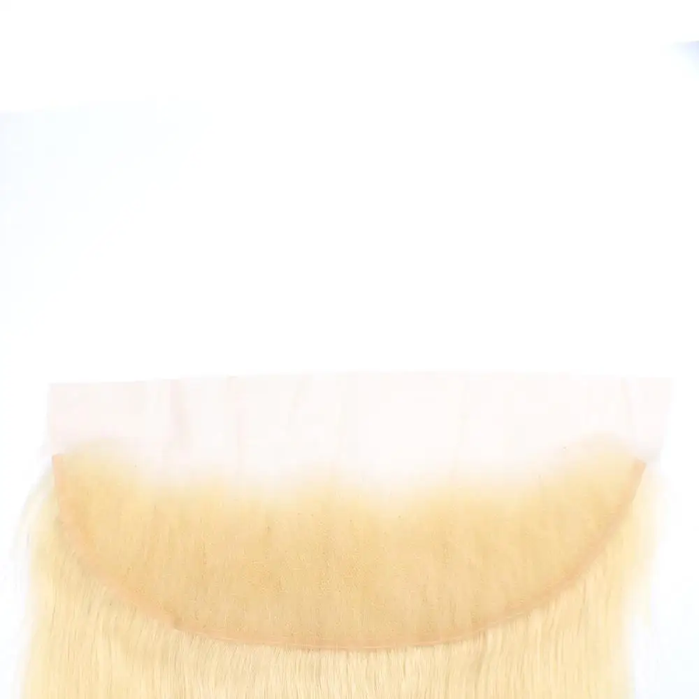 Acehair пряди с закрытием 613 медовый блонд малазийские прямые 10-30 дюймов Remy человеческие волосы плетение Кружева Фронтальная Закрытие с 3 бу