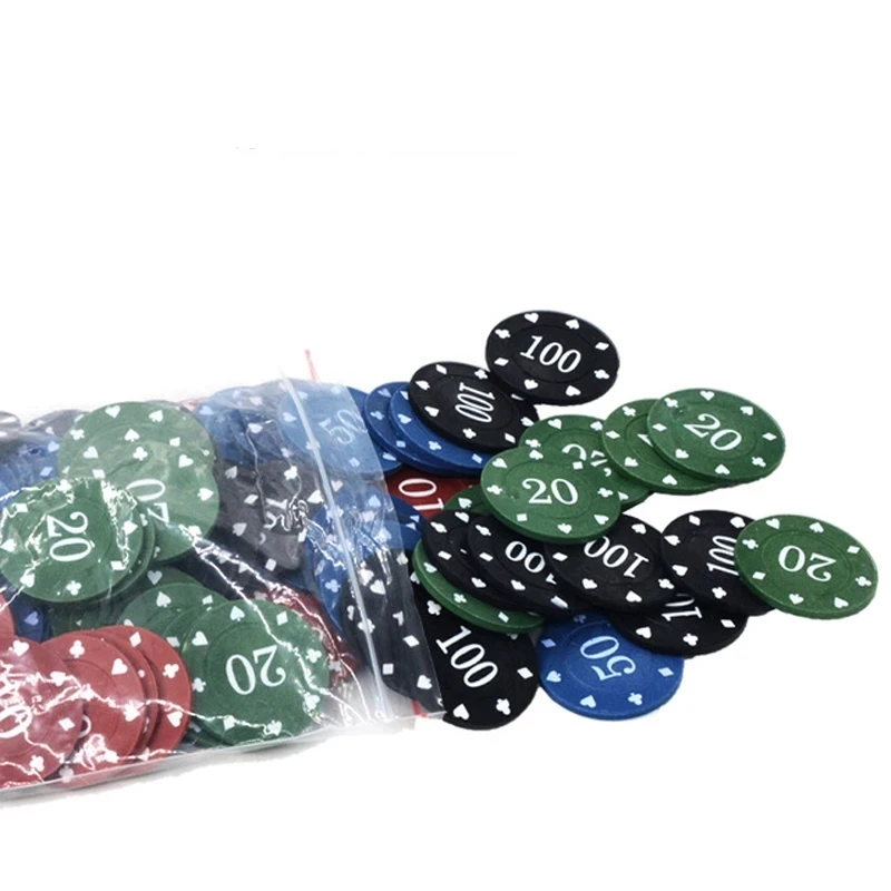 100 шт. Texas Poker Chip счетные бинго фишки наборы казино карточная игра баккара