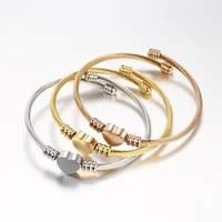 new trendy metal braided cable shape heart bangle womens bangle fashion metal bangle accessories party jewelry
