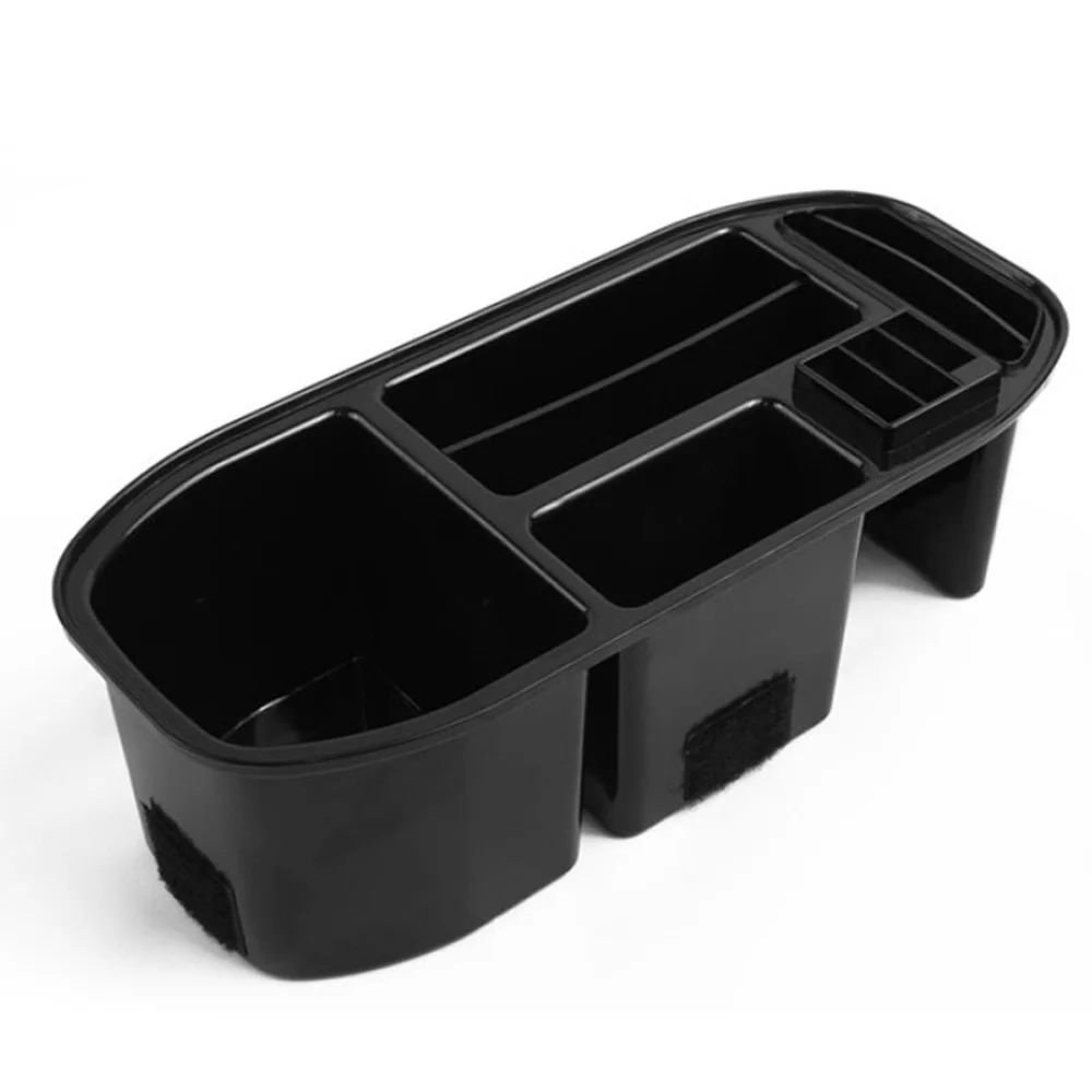 

Box Storage Box Organizer Food Tray Drink Holder For Honda Vezel HR-V ABS Plastic Black