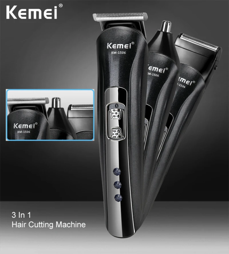 kemei 1506 Rechargeable Hair Clipper Electric Cordless Mini Trimmer Cutting Machine Beard Trimer For Men Barber | Бытовая техника