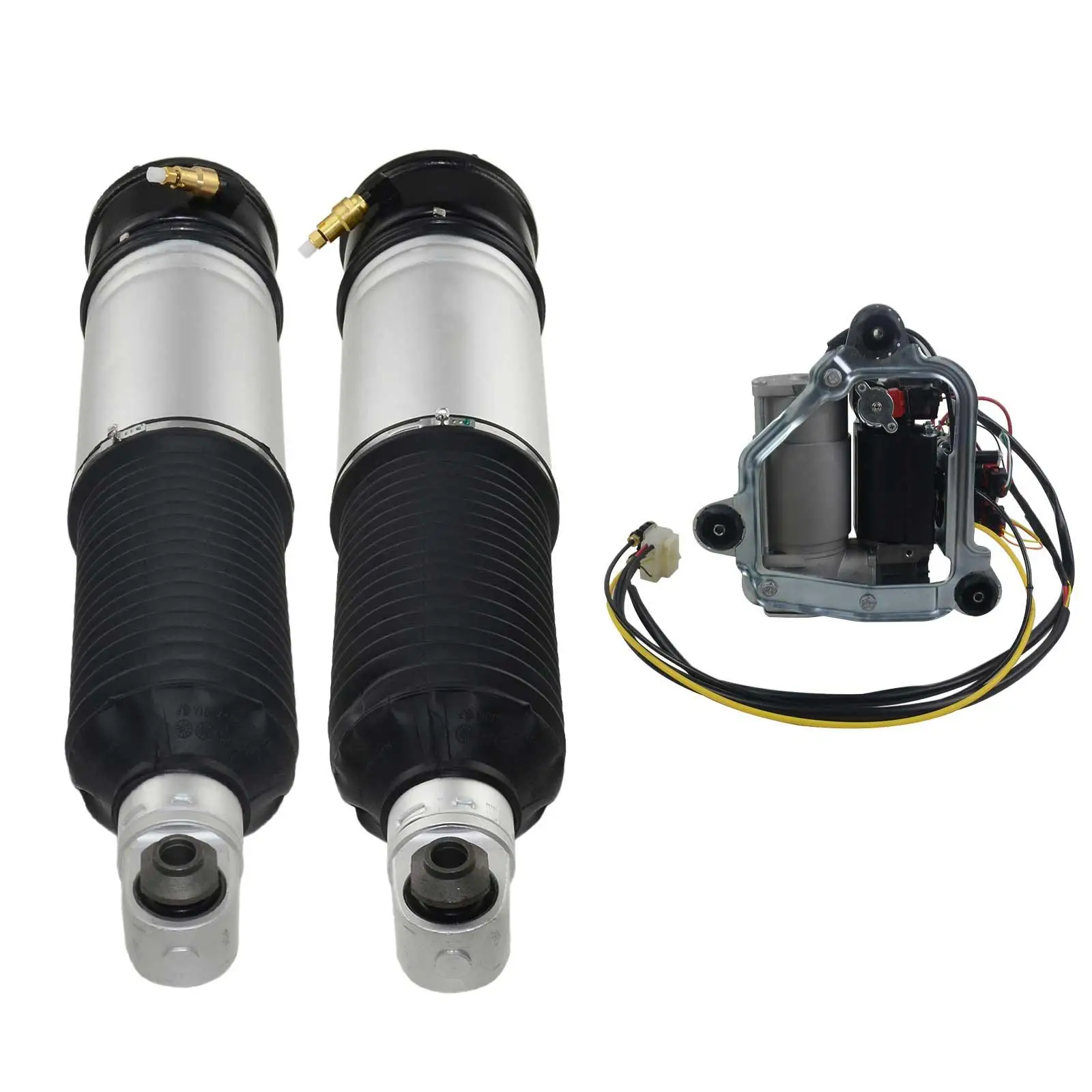 

AP03 37126785538 Brand New Pair Rear Air Shock Absorber + Air Compressor Pump For BMW 7 Series E65 E66 E67