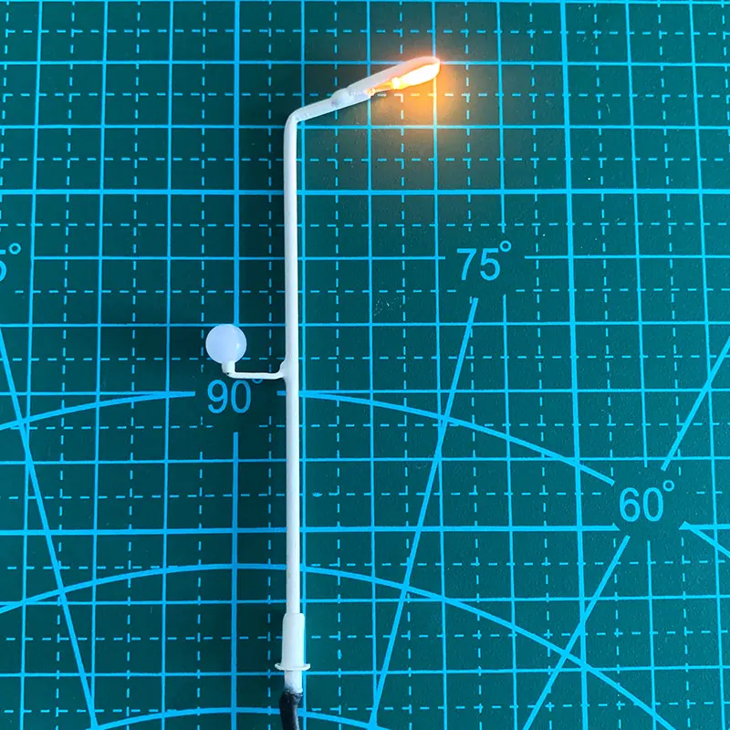 

HO Scale Model Railway Train Lamp Post Street Lights LED 6V Modern Style Boulevard/Highway/Parking Area Lights/Layout