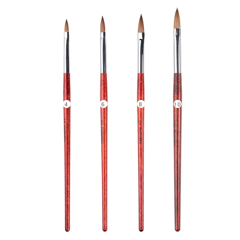 

4 шт ногтей кисть ручки кисти для ногтей УФ-гель для ногтей кисти для рисования картин лак для ногтей DIY ручка инструменты для маникюра