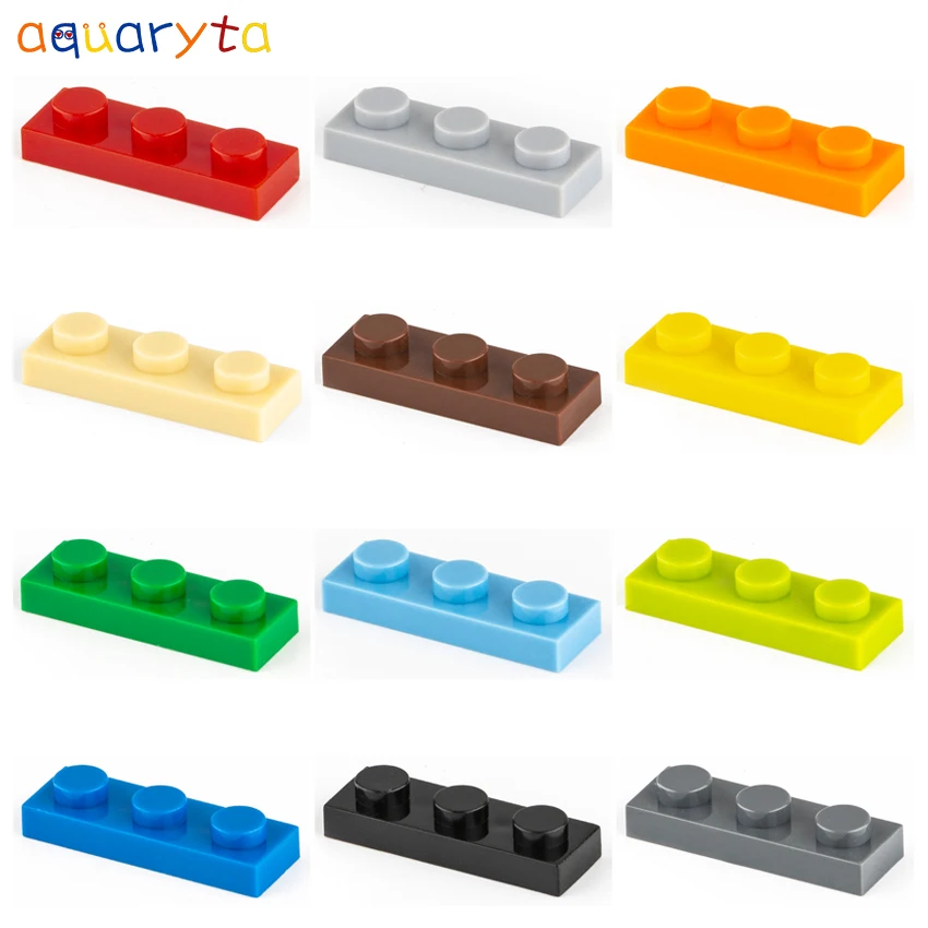 

Детали из строительных блоков Aquaryta 3623, пластина 1x3 с 3 гвоздиками, сборные детали «сделай сам», креативные игрушки, подарки для детей
