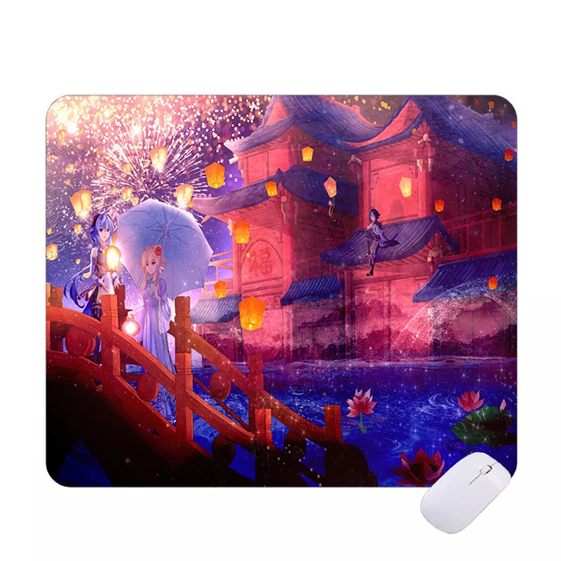 Kawaii girl Genshin Impact Mouse Pad Anime Gaming Accessories Mausepad Gamer Small Carpet PC Desk Mat Keyboard DIY Mousepad