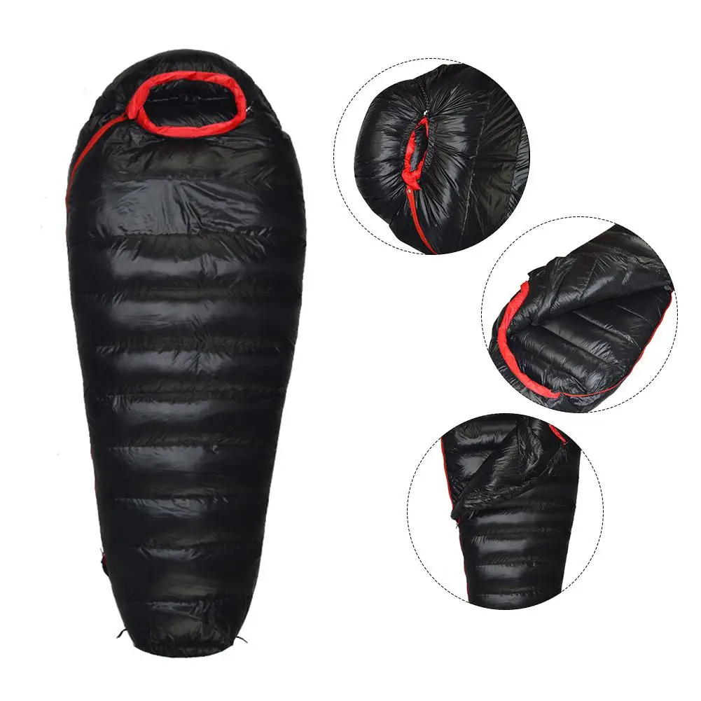 Beste Camping Mummie Tent Slaapzak Down Lichtgewicht Winter Warm Vochtbestendige Outdoor Rugzak Natuurlijke Wandelen Koude-Proof Apparatuur