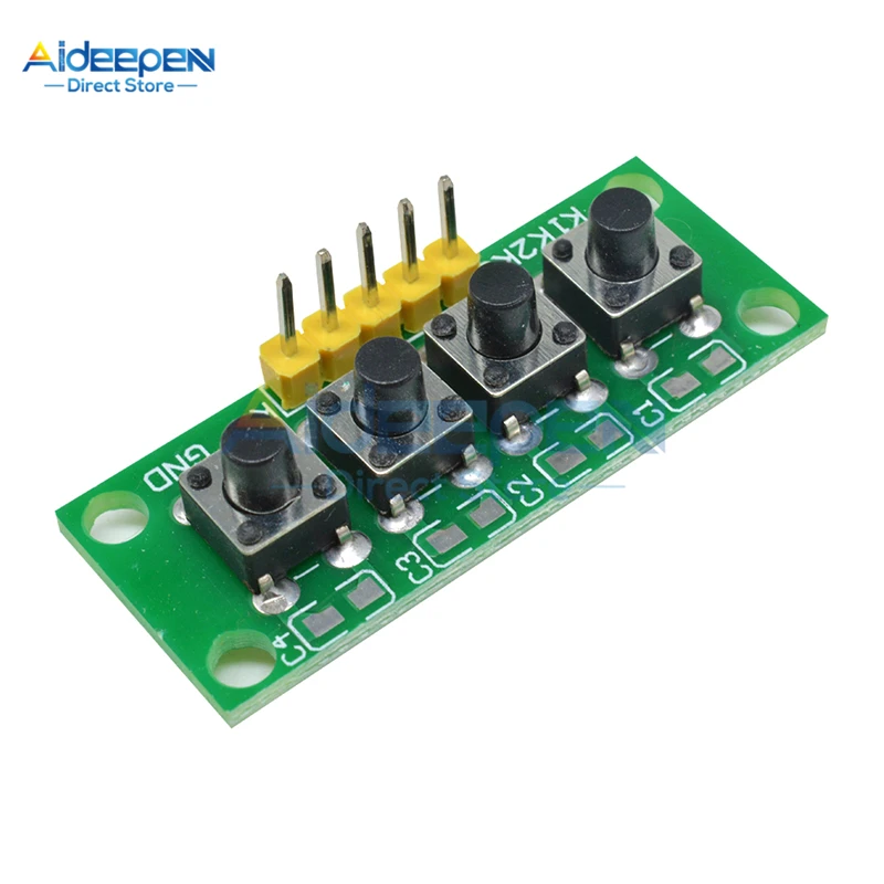 1x4 4 клавиши кнопка 5 контактов клавиатура модуль Mcu плата для Arduino студенческий