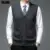 Мужской шерстяной кардиган, однотонный вязаный жилет с V-образным вырезом, повседневная одежда без рукавов, для осени, 6% - изображение