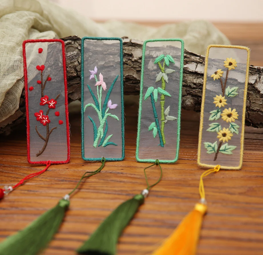 

Ручная вышивка в китайском стиле, Лу, изящная Закладка год, креативный подарок. Отправьте вышитые повязки и подарки в китайском стиле