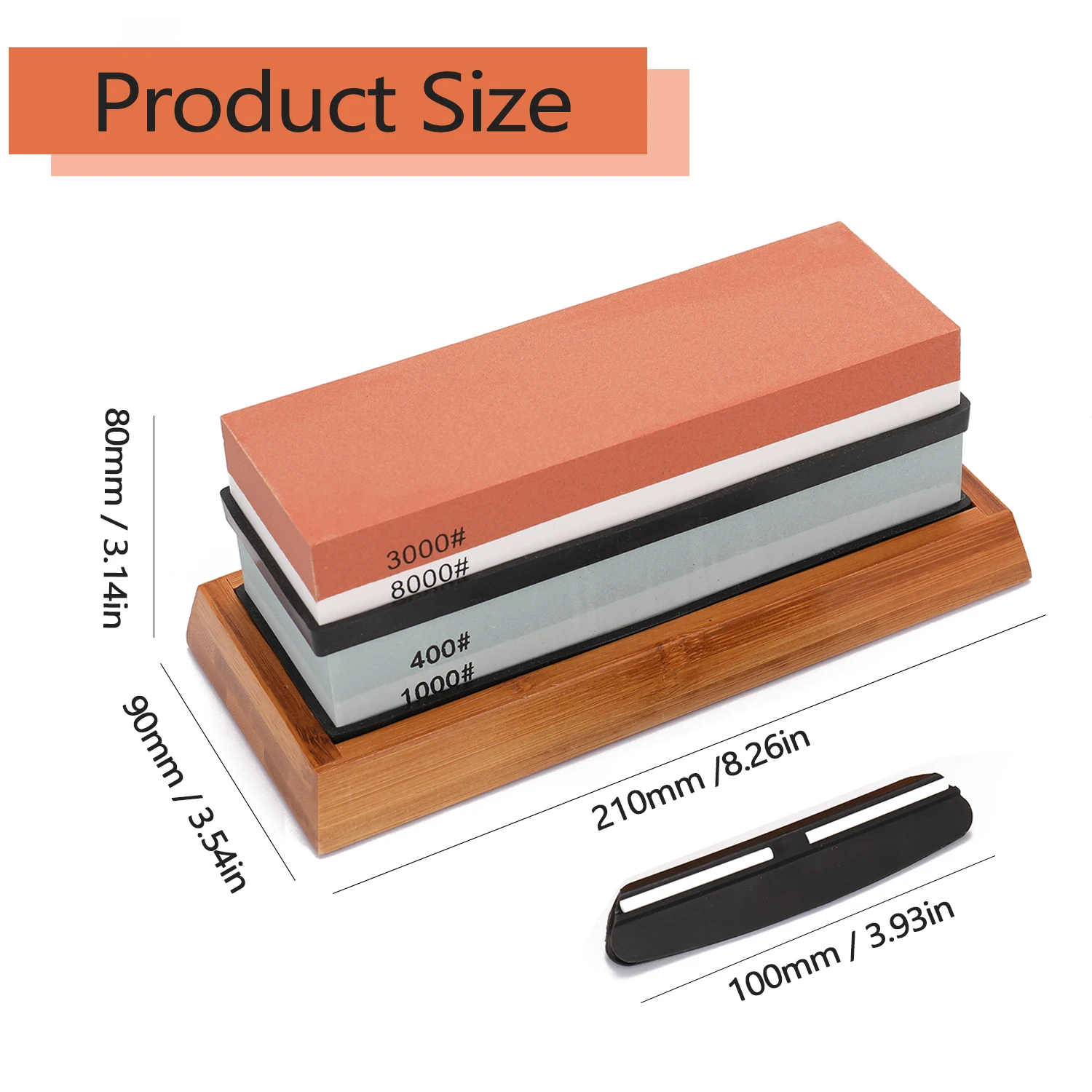 

400/1000 3000/8000 1000/6000 Grit Premium Whetstone Cut Sharpening Stone Set Ideal Sharpener For All Blades Easy To Assemble