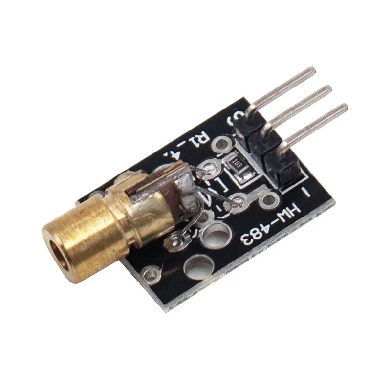 10 шт. KY-008 3pin 650nm красный лазерный передатчик Dot диод Медная головка модуль для Arduino