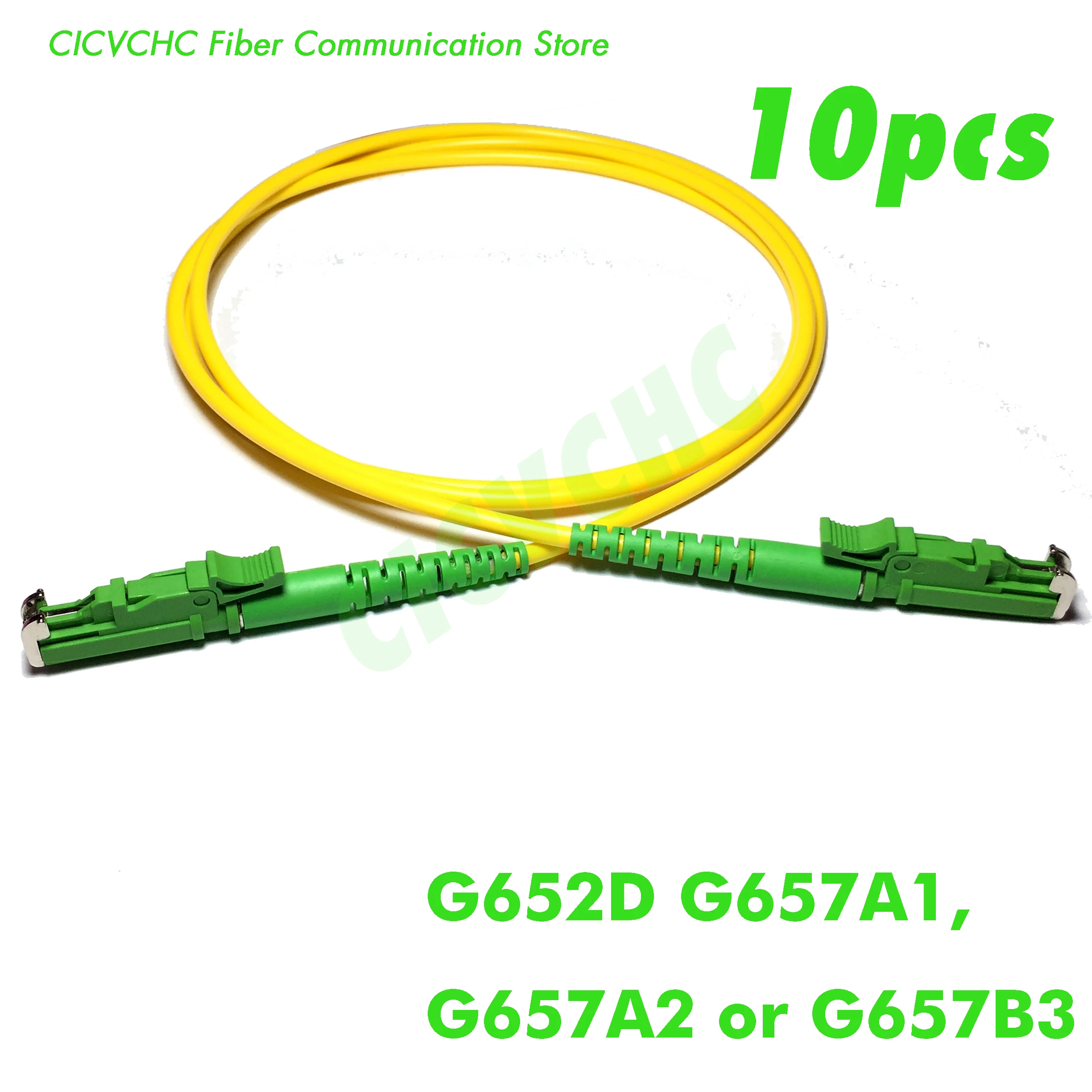 Оптоволоконный патчкорд LSH(E2000)/APC-LSH(E2000)/APC SM(9/125) G657B3 G657A2 G657A1 или G652D-1m 2 м 5 м-3 0 мм 10