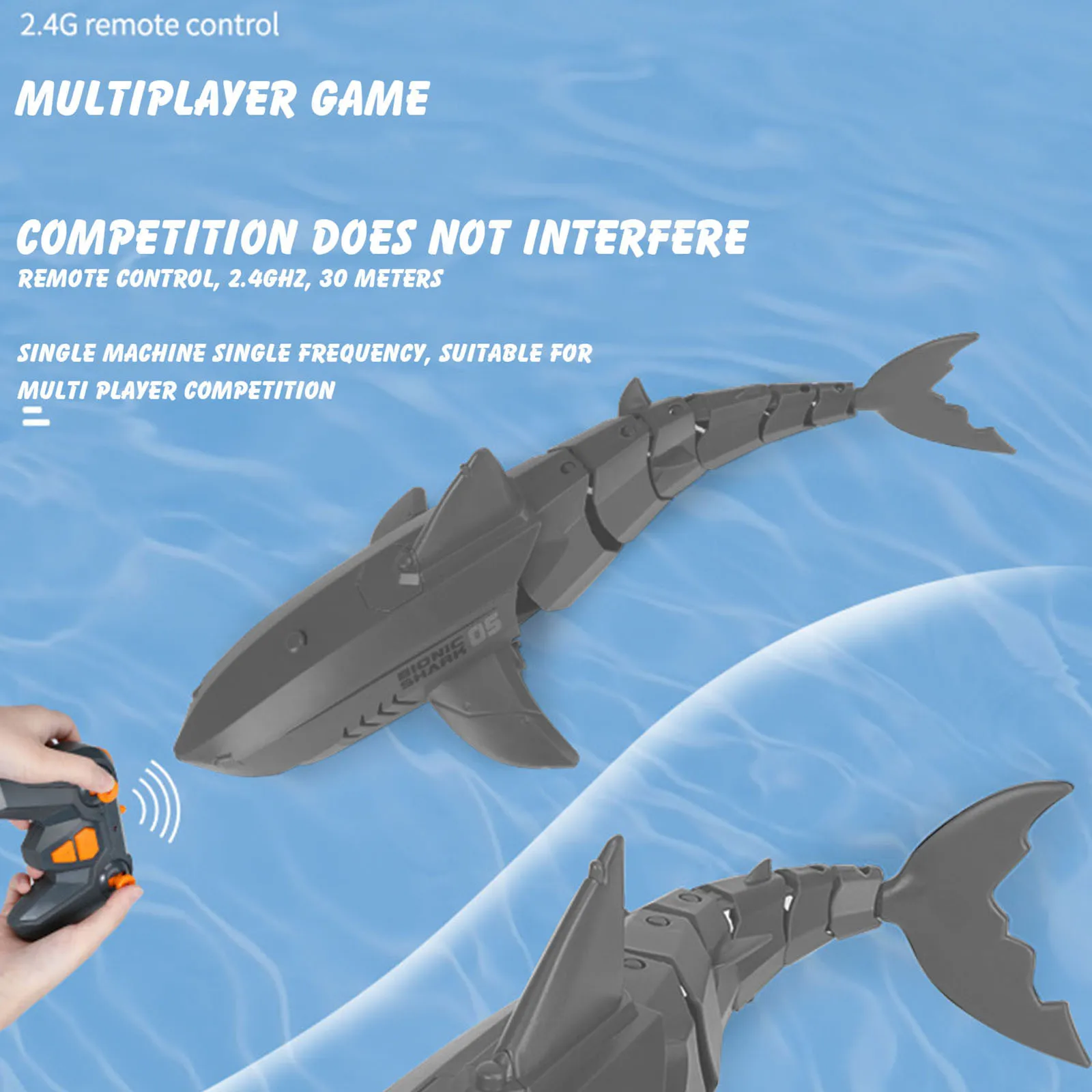 

Interesting Creative Funny Toy Children's Educational Remote Control Sharks Holiday Gift Fun Interaction Surprise Bio-shaped