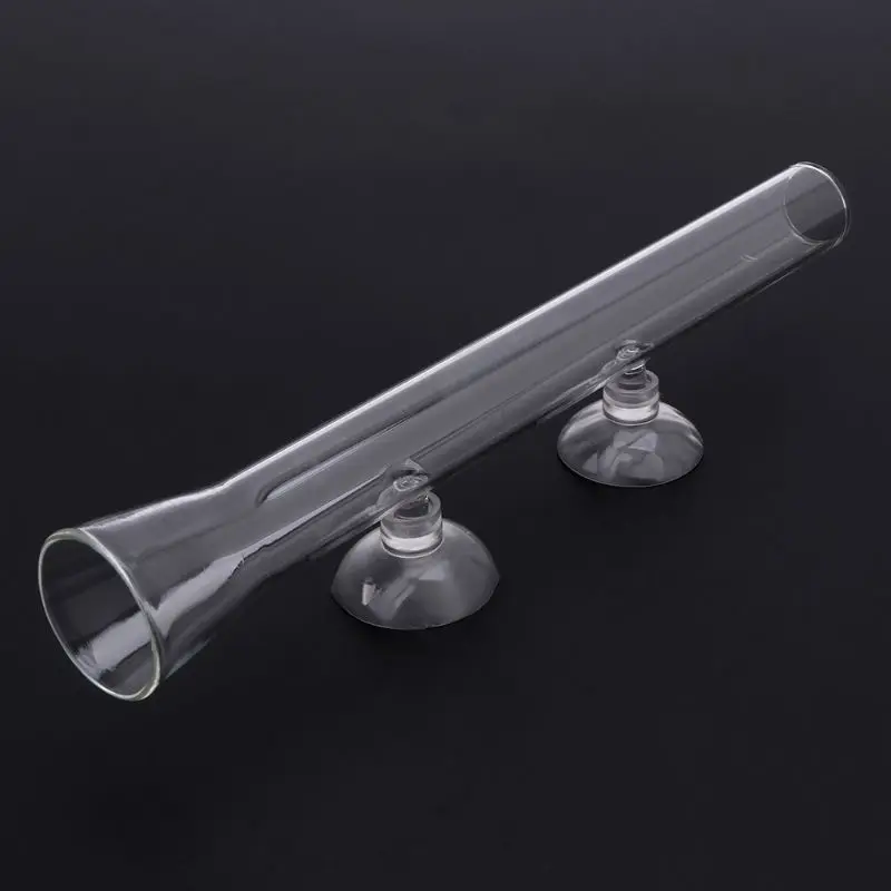 Aquarium Feeding Tube Shrimp Glass Feeder Suction Cup 3cm Thick Fish Tank Device Dish Transparent Equipment 200/450mm | Дом и сад