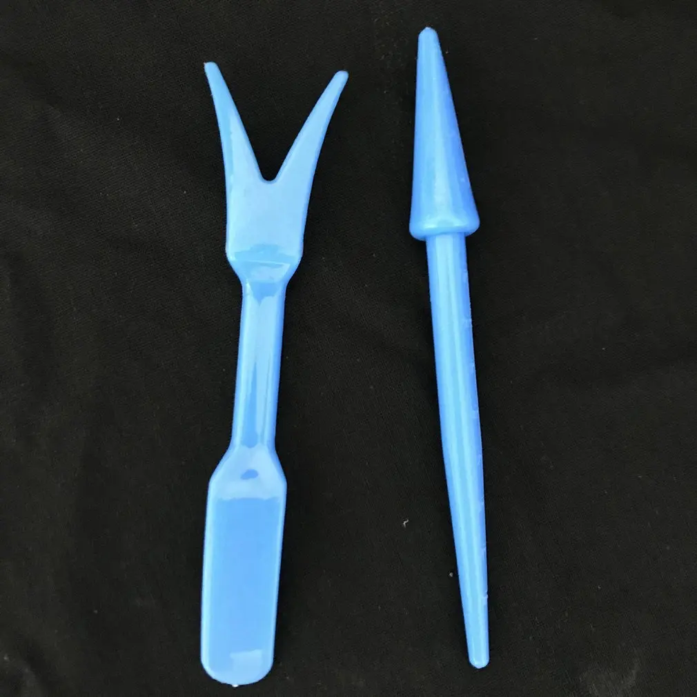 2PCS/SET Portable Garden Seeding Tools Mini Planting Digging Plastic Hole Puncher Dig Seedlings | Дом и сад