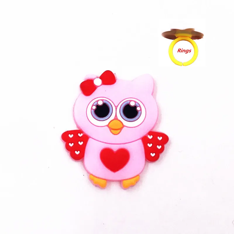 10 шт. оптовая продажа микс животных мультфильм палец кольца для детей подарки
