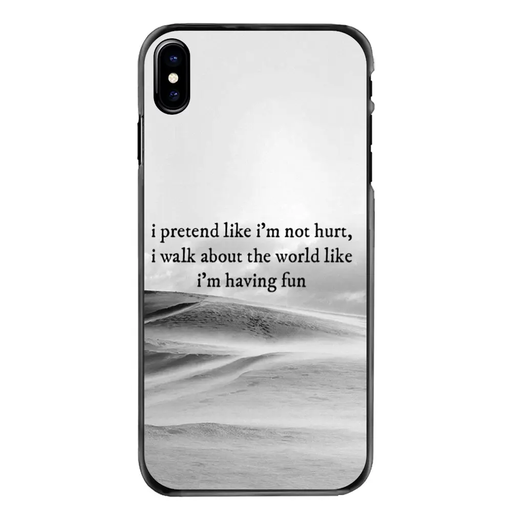For iPhone 4 4S 5 5S 5C SE 6 6S 7 8 Plus X XR XS Max iPod Touch Accessories Phone Bag Case lana del rey lyrics Quote Print |