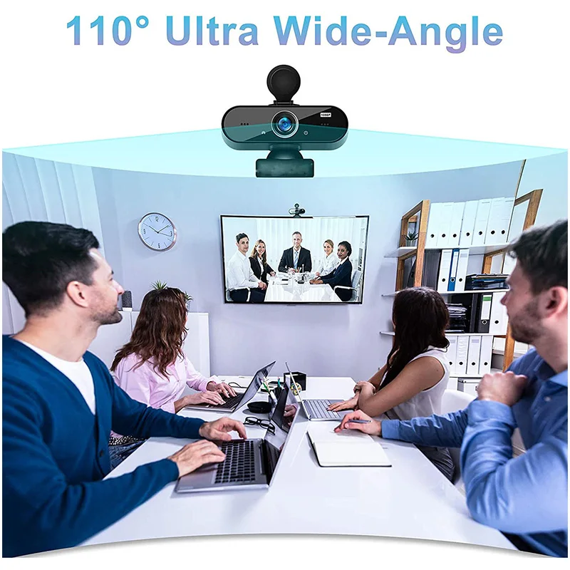 Веб-камера для ПК с автофокусом 1080P 2K 4K микрофоном | Компьютеры и офис