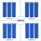 Литий-ионные аккумуляторные батареи ICR 18650, 10 шт.