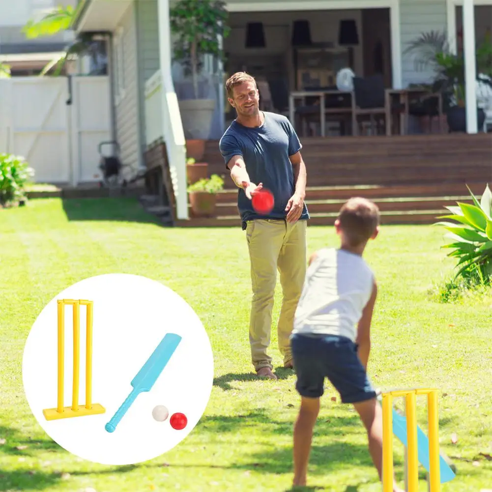 

Kid Cricket Set Parent-child Sports Interaction Hand-eye Coordination Cultivation Sports Game Set For Backyard Beach Child