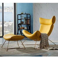 modern designer furniture fiberglass leather lounge leisure living room home furniture accent imola arm chair