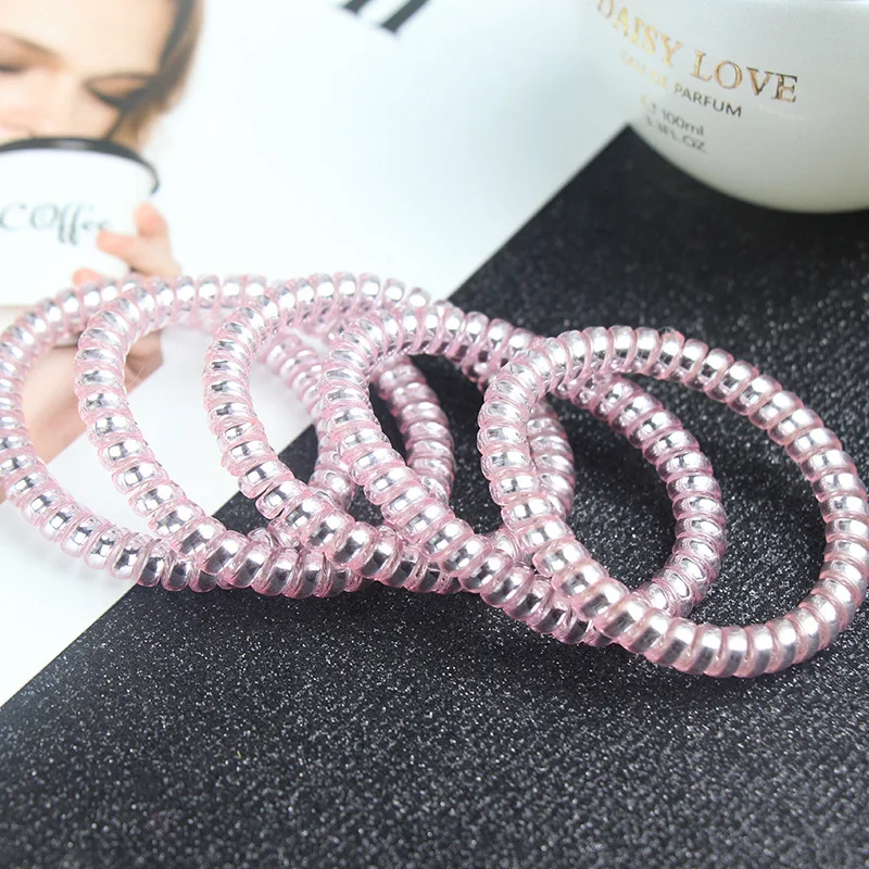 Резинки для волос силиконовые прозрачные 100 шт. |