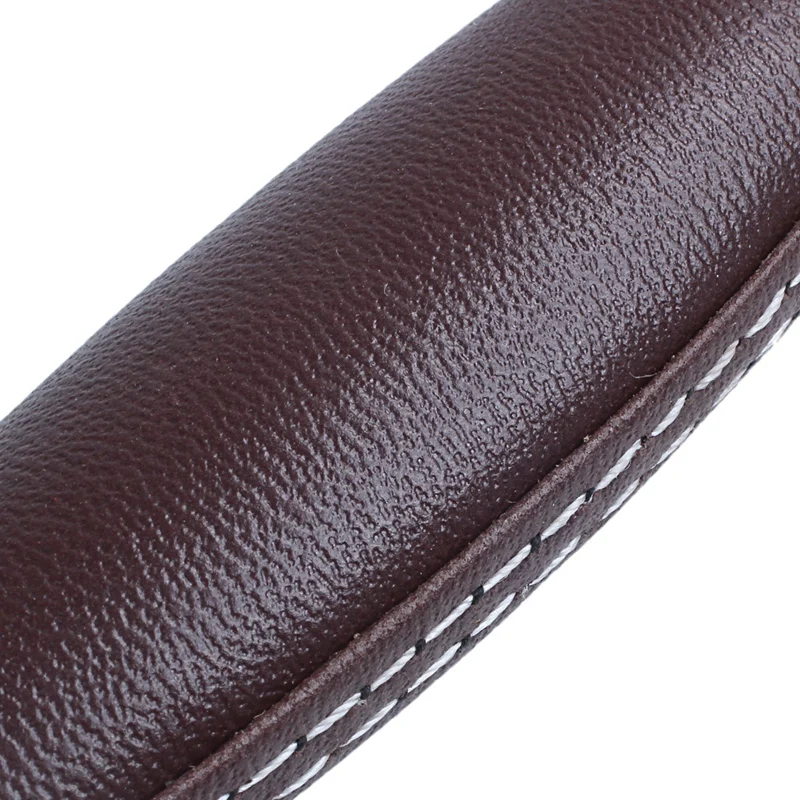

Brown Leather Guitar Musical Instrument Box Luggage Toolbox Trolley Case Handle