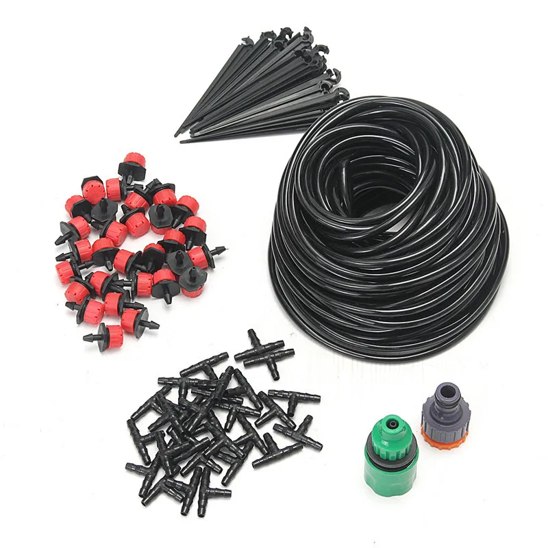 

25 Meters DIY Drip Irrigation System Automatic Watering Garden Hose Micro Drip Garden Watering Kits with Adjustable Drippers