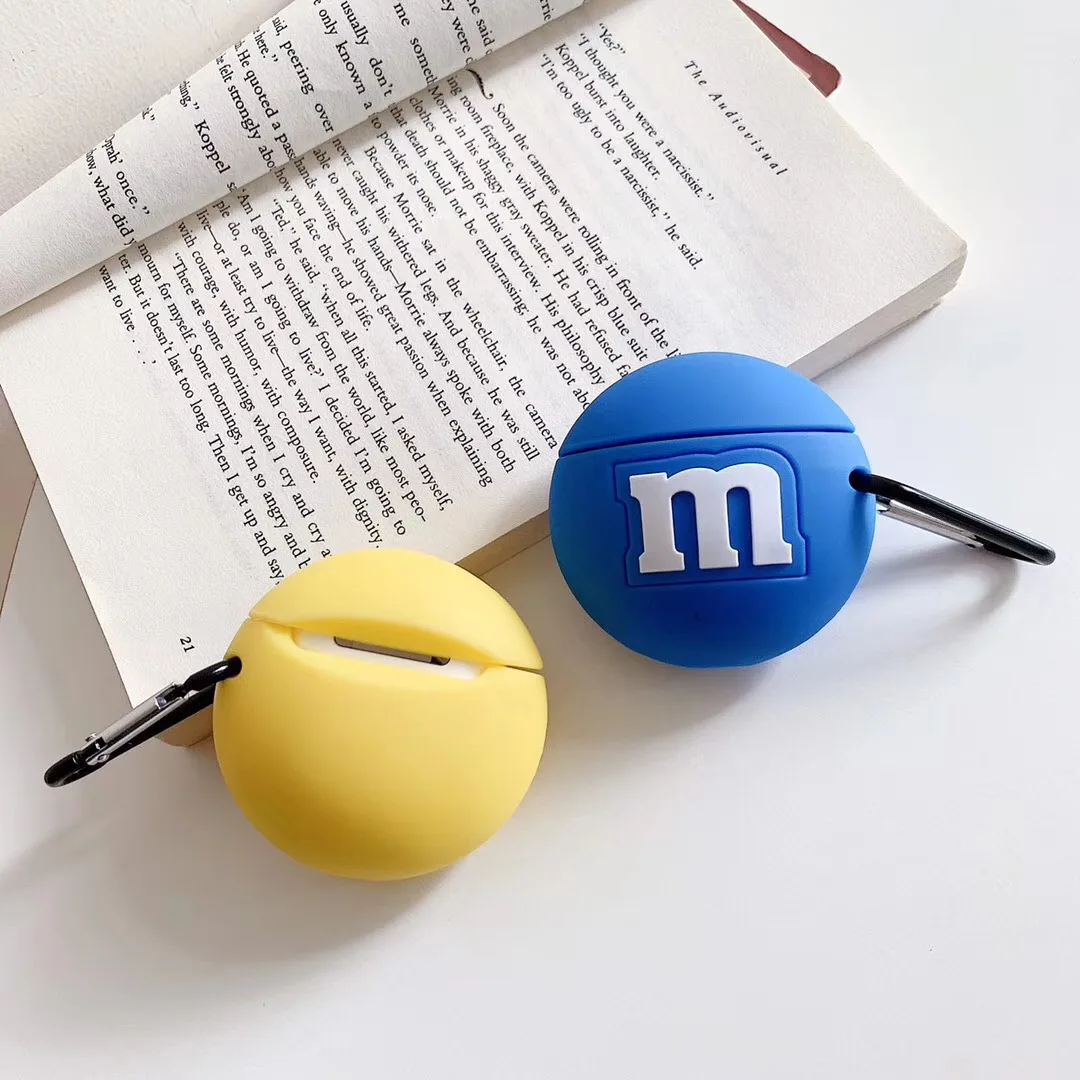 3D милый мм кофе Шоколадные Бобы+ кольцо беспроводной Bluetooth гарнитура силиконовый чехол для Airpods Earphne чехол противоударный мягкий чехол s