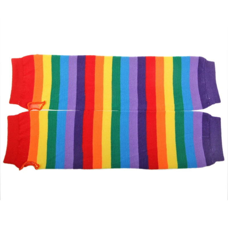 Харадзюку облегающие высокие носки для костюмированной вечеринки в радужную