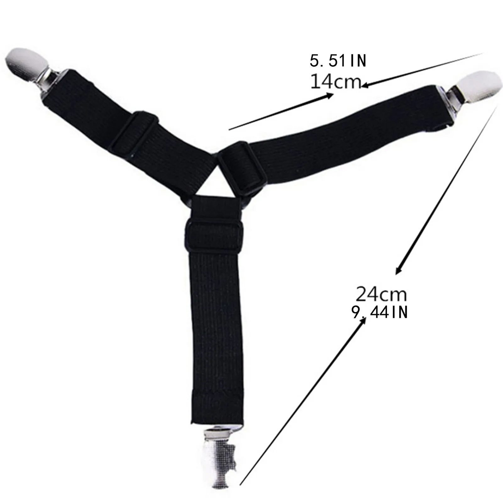 

Adjustable Bed Sheet Fasteners Elastic Bed Sheet Straps Clips Grippers Suspender Cord Clasps Adjustable Elastic Mattress Cover