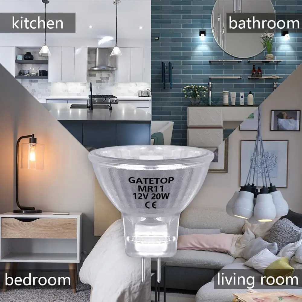 

Spotlight Halogen Lamp MR11 10Pcs/Lot 20W 12V Energy Saving GU4 Hot Size