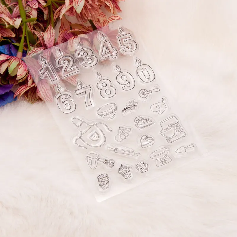 Металлические штампы для вырезания штампов и набор прозрачных скрапбукинга