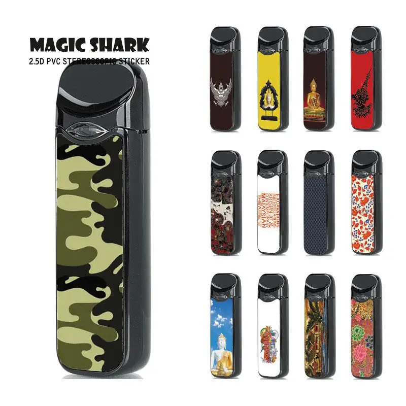 Волшебная Акула статуя орла Будды ПВХ наклейка обертывание пленка для Smok Nord