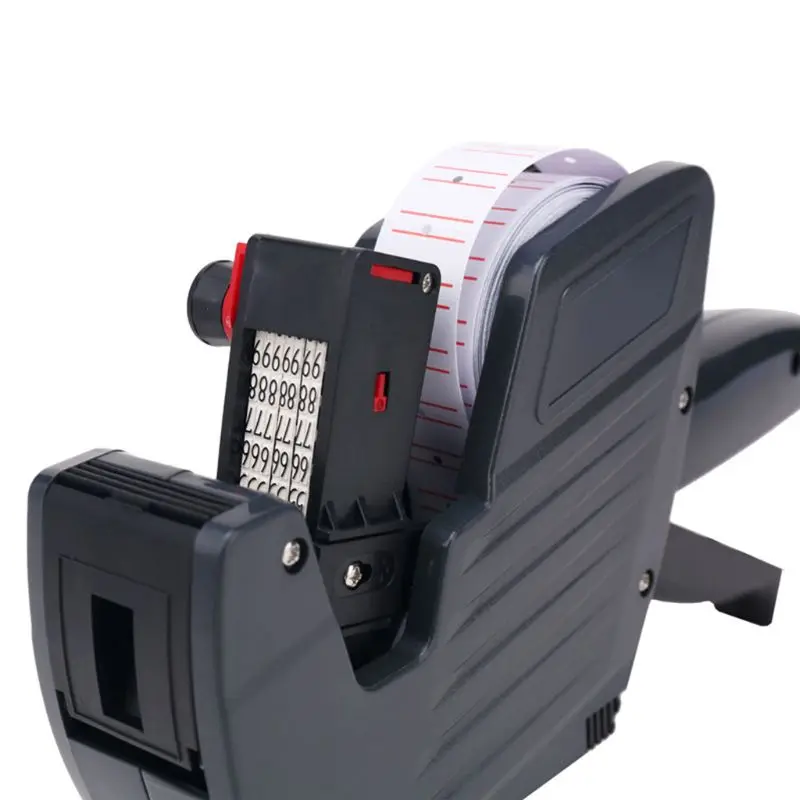 

8 Digits Price Tag Labeler Labeller with Red Lines Label Paper Retail Store