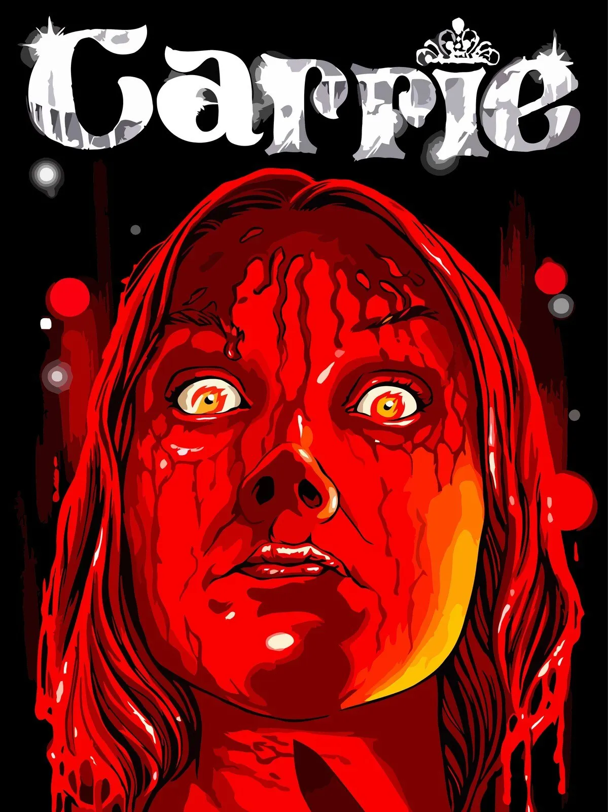 Картина по номерам на холсте набор для рисования кэрри стивен кинг - 2184 30X40 | Дом и