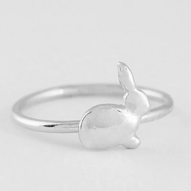 30 шт./лот оптовая продажа кольцо с кроликом милое мультяшное животное для женщин |