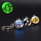 Lakshmi богиня Бога Ганеш брелок светящийся стеклянный шар брелки для женщин счастливая сумка цепочка мужские автомобильные брелки религия брелок