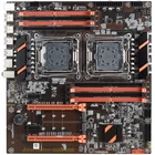Материнская плата JUNDE X99 с двумя процессорами, LGA 2011 v3, стандартное USB 2011, SATA3 с двумя процессорами Xeon с двумя слотами M.2, 8 DIMM, DDR4-3