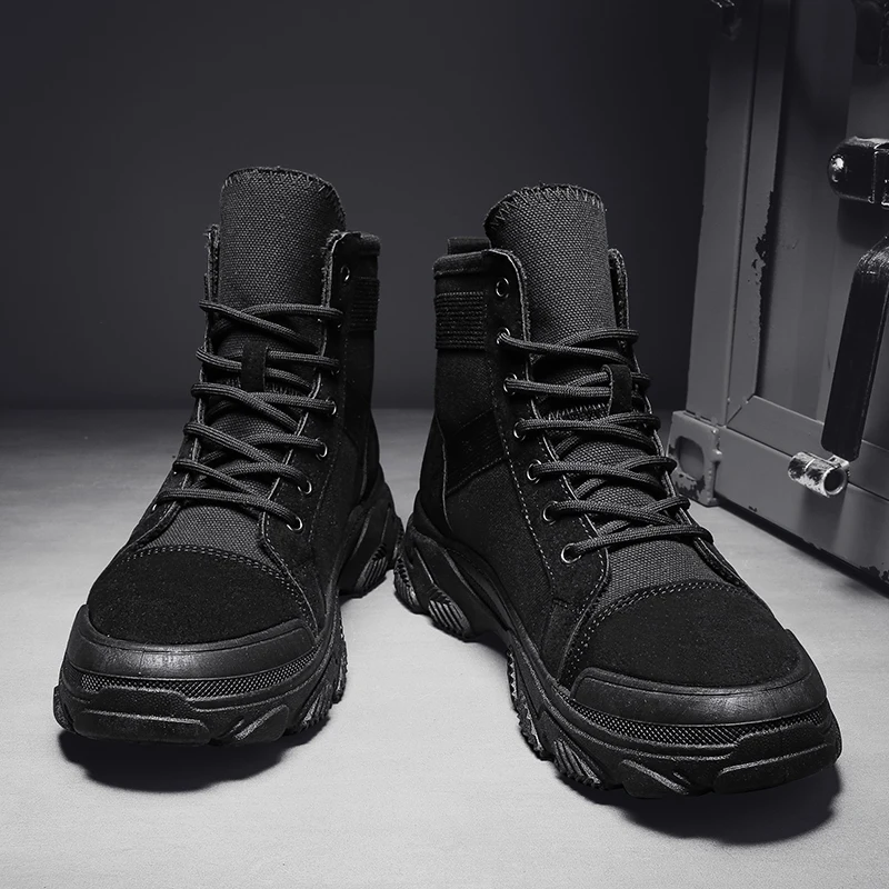 

Новинка весна-осень 2021 мужские локомотивные ботильоны повседневные ботинки мужские модные мартинсы на шнуровке с круглым носком